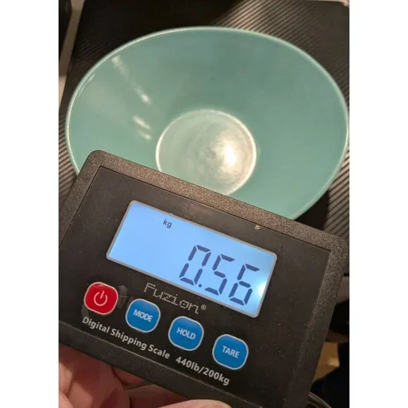 Metlox Vernon Ware Oval Serving Bowl 9 inches Aqua Blue Heavenly Days Collection - Picture 10 of 10